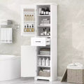 Whisen Tall Bathroom Cabinet with 2 Doors & Adjustable Shelves
