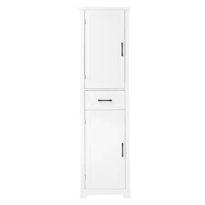 Meuble Haut de Salle de Bain Whisen avec 2 Portes et Étagères Réglables