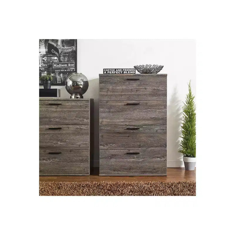 HomeStock Oliver Four-Drawer Jumbo Chest