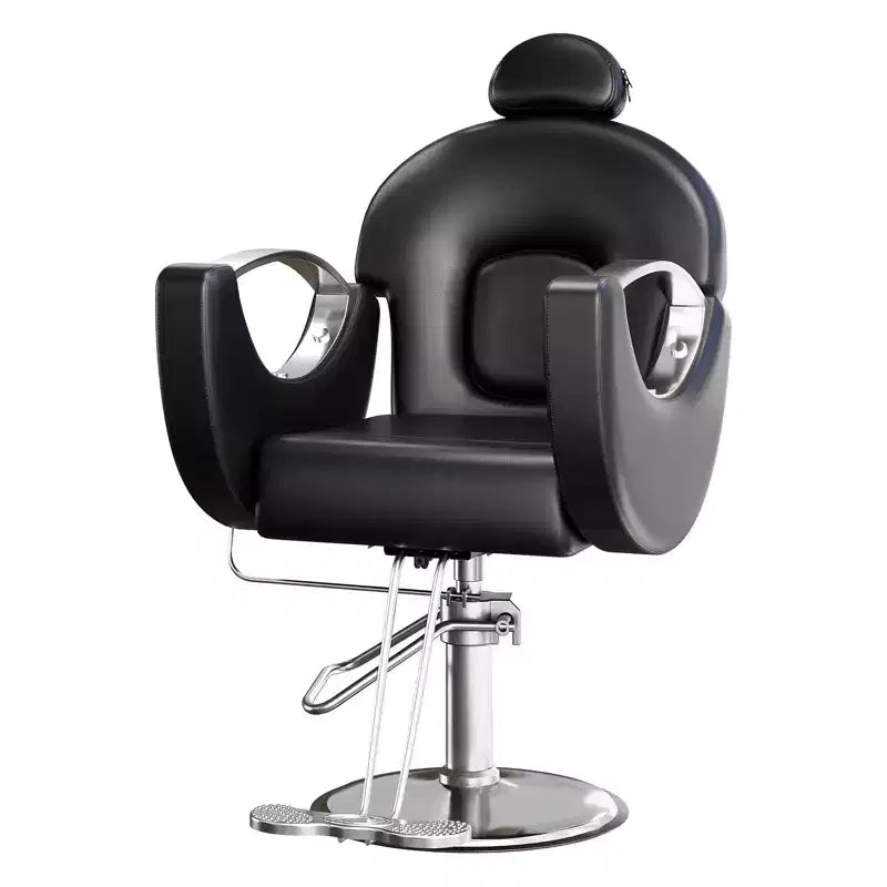 360Swivel Barber Chair Salon Chair, Height Adjustable Reclining Barber Chair, Spa Beauty Equipment, Heavy Duty Swivel Styling Chair
