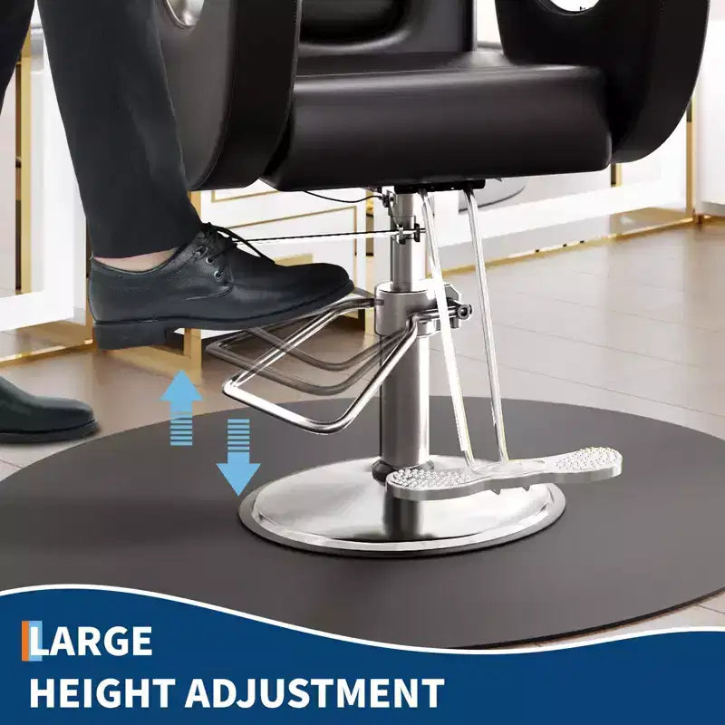 360Swivel Barber Chair Salon Chair, Height Adjustable Reclining Barber Chair, Spa Beauty Equipment, Heavy Duty Swivel Styling Chair