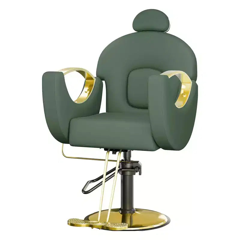 360Swivel Barber Chair Salon Chair, Height Adjustable Reclining Barber Chair, Spa Beauty Equipment, Heavy Duty Swivel Styling Chair