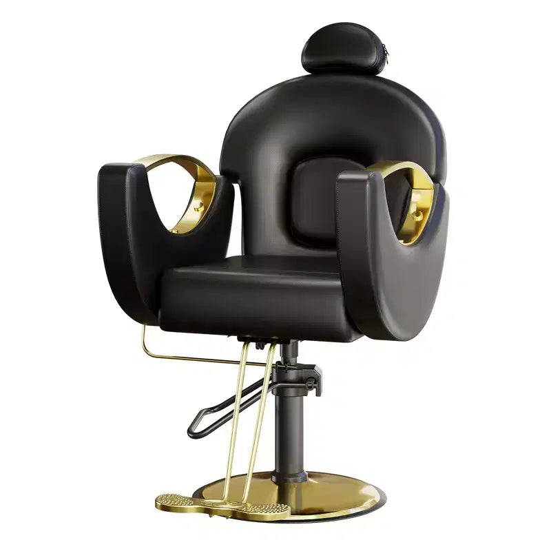 360Swivel Barber Chair Salon Chair, Height Adjustable Reclining Barber Chair, Spa Beauty Equipment, Heavy Duty Swivel Styling Chair