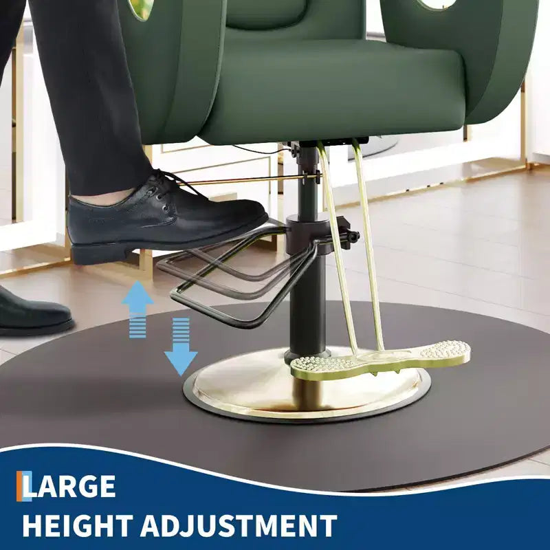 360Swivel Barber Chair Salon Chair, Height Adjustable Reclining Barber Chair, Spa Beauty Equipment, Heavy Duty Swivel Styling Chair