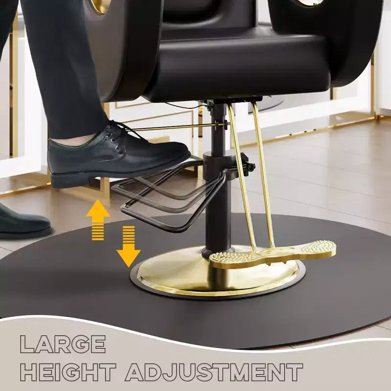 360Swivel Barber Chair Salon Chair, Height Adjustable Reclining Barber Chair, Spa Beauty Equipment, Heavy Duty Swivel Styling Chair