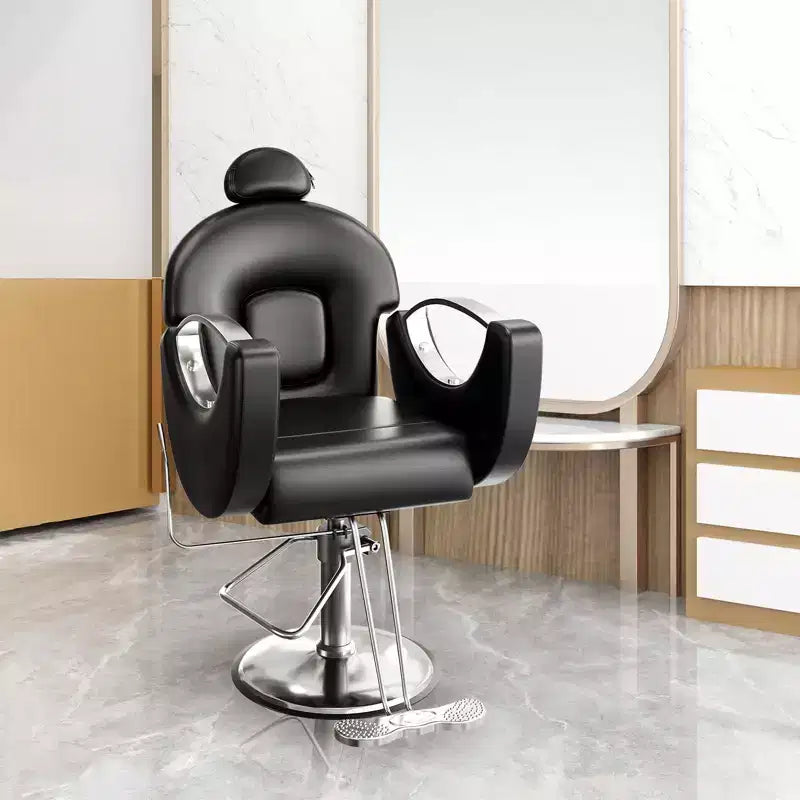 360Swivel Barber Chair Salon Chair, Height Adjustable Reclining Barber Chair, Spa Beauty Equipment, Heavy Duty Swivel Styling Chair