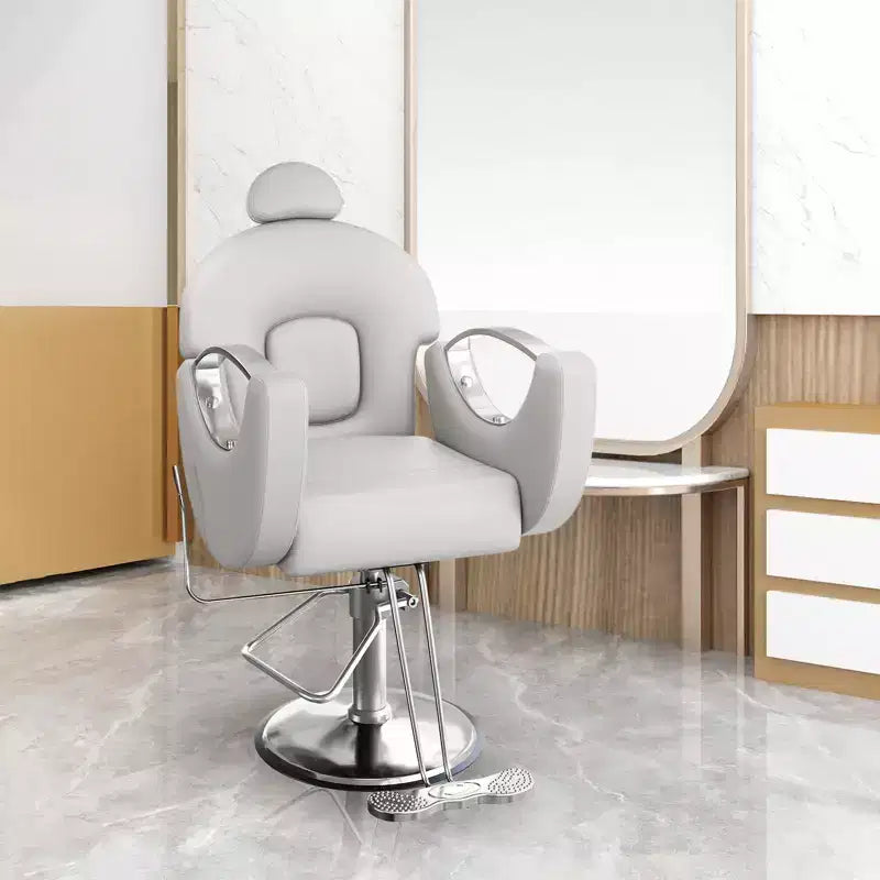 360Swivel Barber Chair Salon Chair, Height Adjustable Reclining Barber Chair, Spa Beauty Equipment, Heavy Duty Swivel Styling Chair
