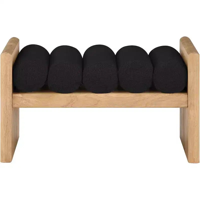 Meridian Furniture,Waverly Boucle Fabric Bench