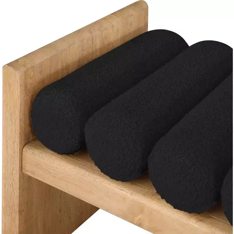 Meridian Furniture,Waverly Boucle Fabric Bench