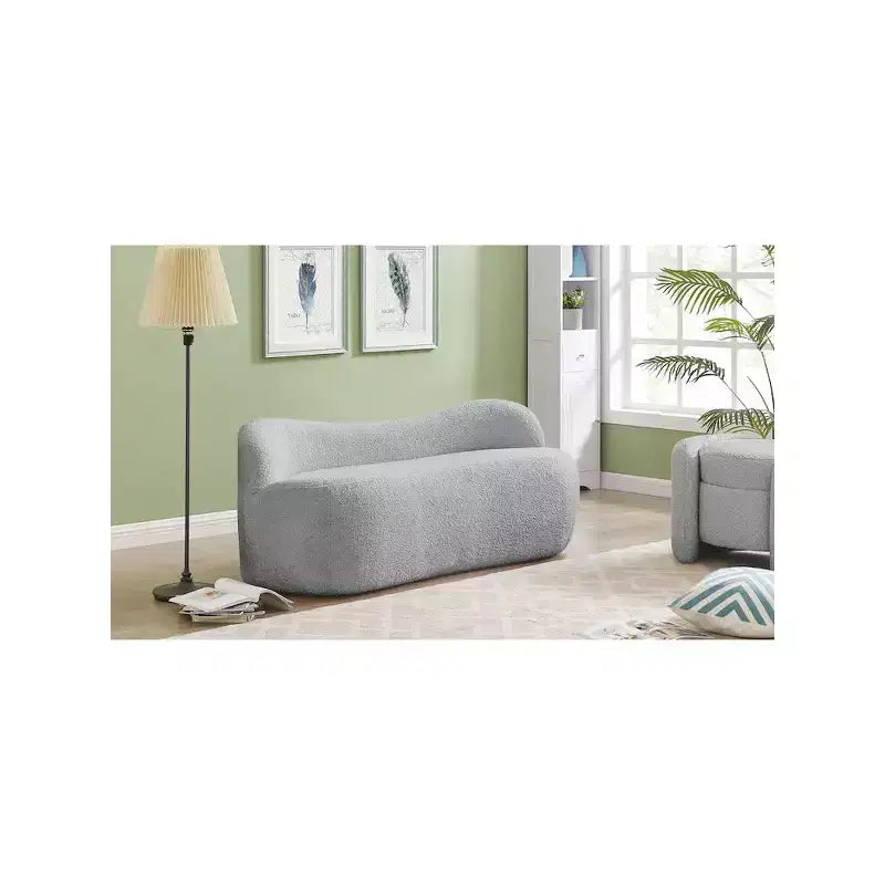 Meridian Furniture,Flair Boucle Fabric Bench
