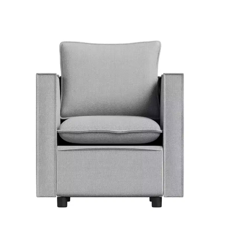 Fauteuil d'appoint moderne GDFStudio Jonson 25 en lin