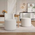 Christopher Knight Home Gorrum Modern Swivel Upholstered Dining Chair
