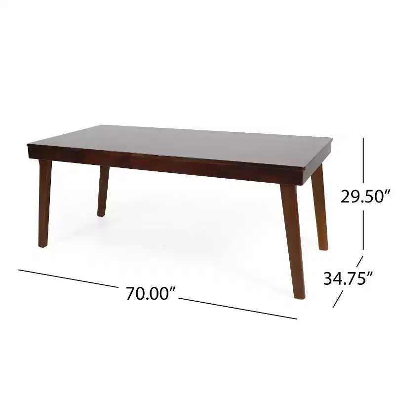 Okak Table à manger rectangulaire moderne Table de cuisine Table à manger pour 4 à 6 personnes pour salle à manger, restaurant