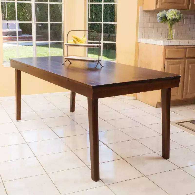 Okak Table à manger rectangulaire moderne Table de cuisine Table à manger pour 4 à 6 personnes pour salle à manger, restaurant