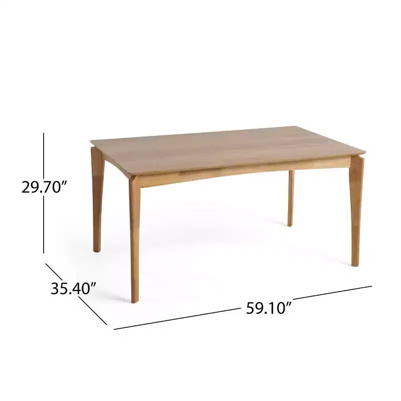 Okak Table à manger rectangulaire moderne Table de cuisine Table à manger pour 4 à 6 personnes pour salle à manger, restaurant