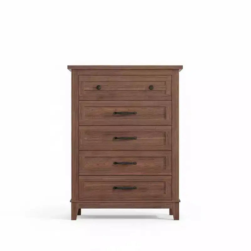 GustoWave 5 Dresser for Bedroom, 41.3 Tall Vertical Drawer Dresser with Large Storage, Freestanding Wooden Closet Chest for Bedroom, Living Room