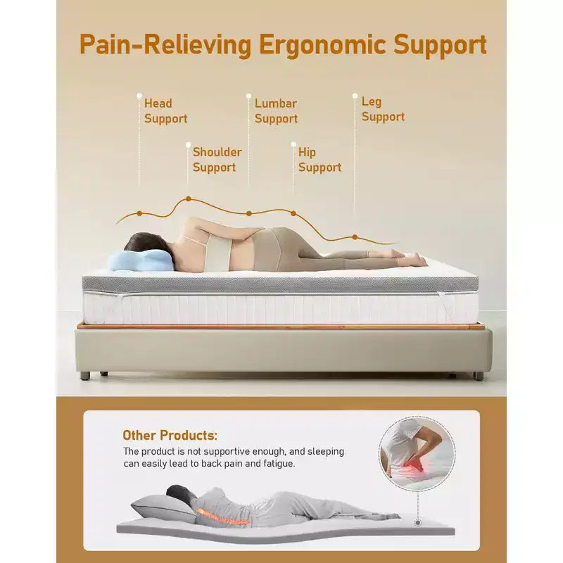 Dyonery 3 Inch Memory Foam - High Density Mattress Pad for Back Pain Relief - Breathable Washable Cover with Anti-Slip Straps