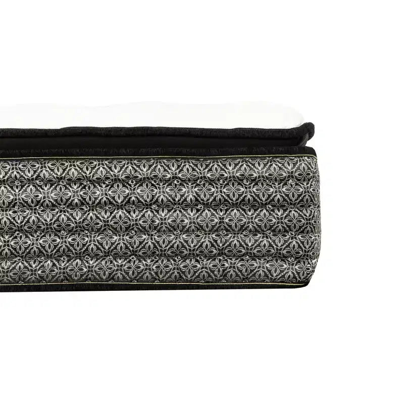 HomeStock Majestic 14 in. Pillow Top Pocket Coil Hybrid Mattress, Gray