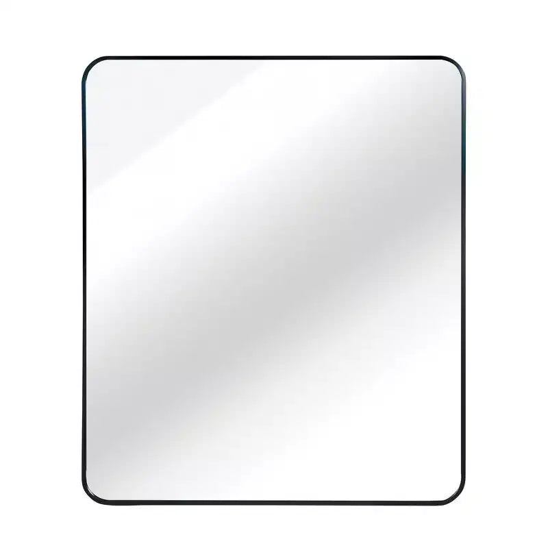 Whisen 30x36 Inch Rectangular Bathroom Wall Mirror, HD Glass with Anti-Rust Aluminum Frame