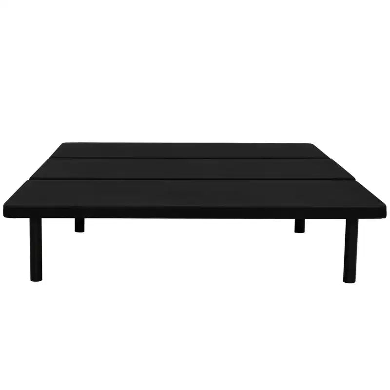 Cadre de lit plateforme rembourré noir ZenBase