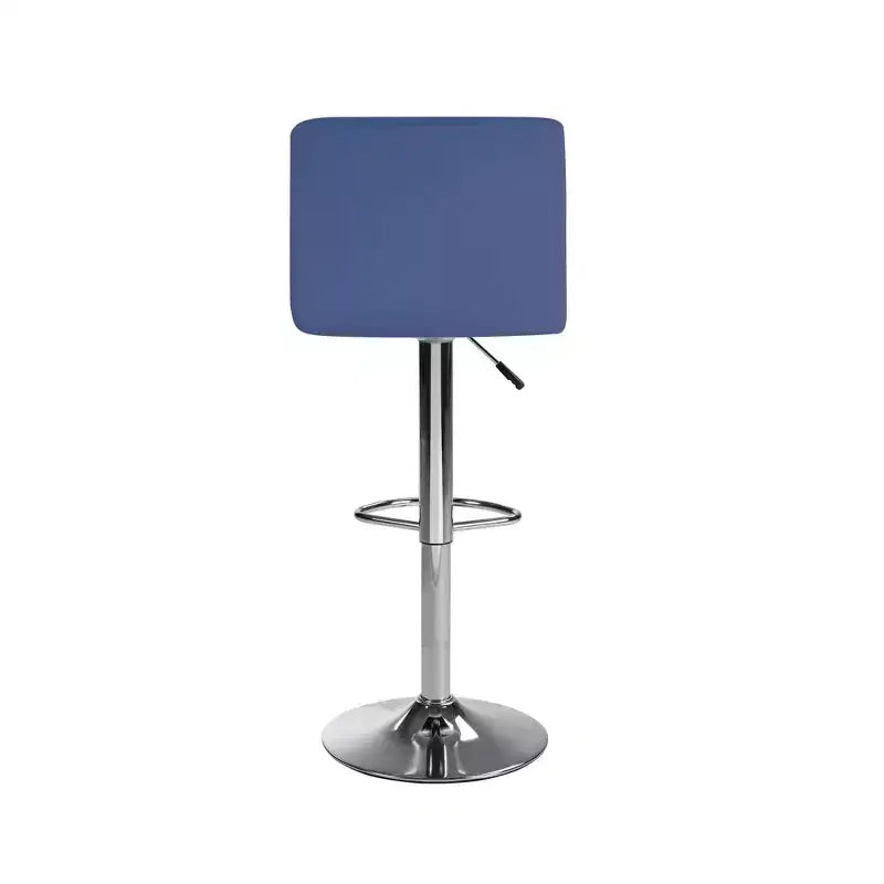 Bar Stools 1 Set of 2, Counter Height Bar Stools, Square Cushion Bar Stools with Back, Footstool, Cafe, 2 pieces