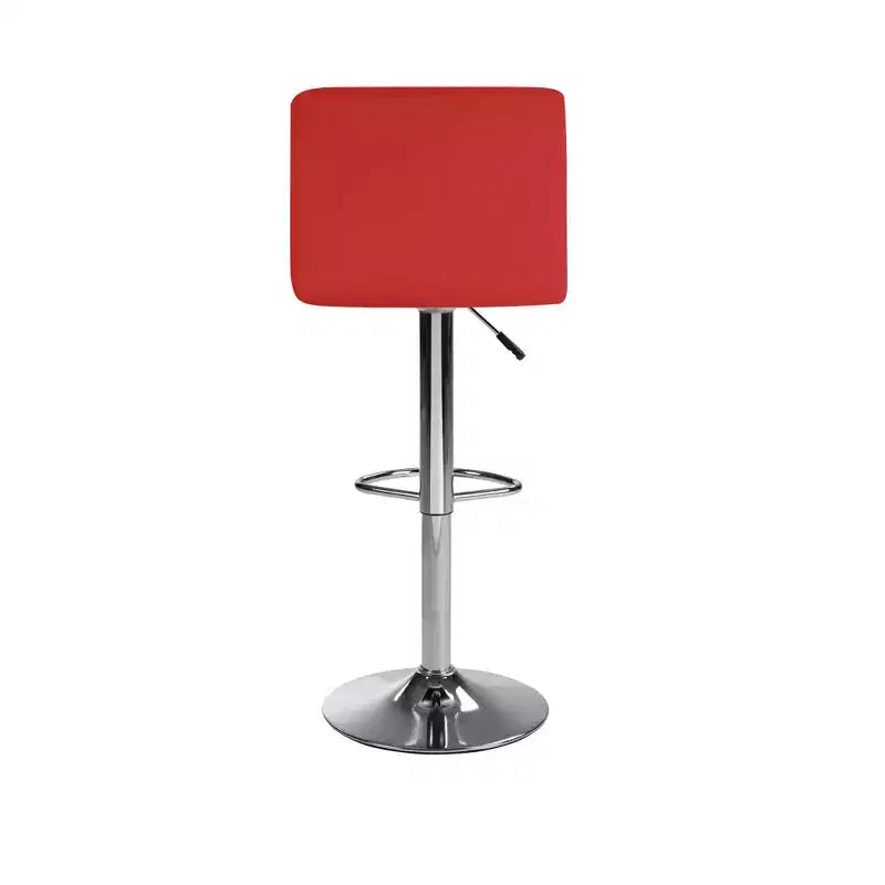 Bar Stools 1 Set of 2, Counter Height Bar Stools, Square Cushion Bar Stools with Back, Footstool, Cafe, 2 pieces