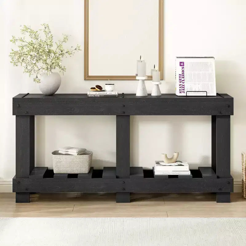 Merax Vintage Entryway Console Table with Reinforced Legs