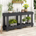 Merax Vintage Entryway Console Table with Reinforced Legs