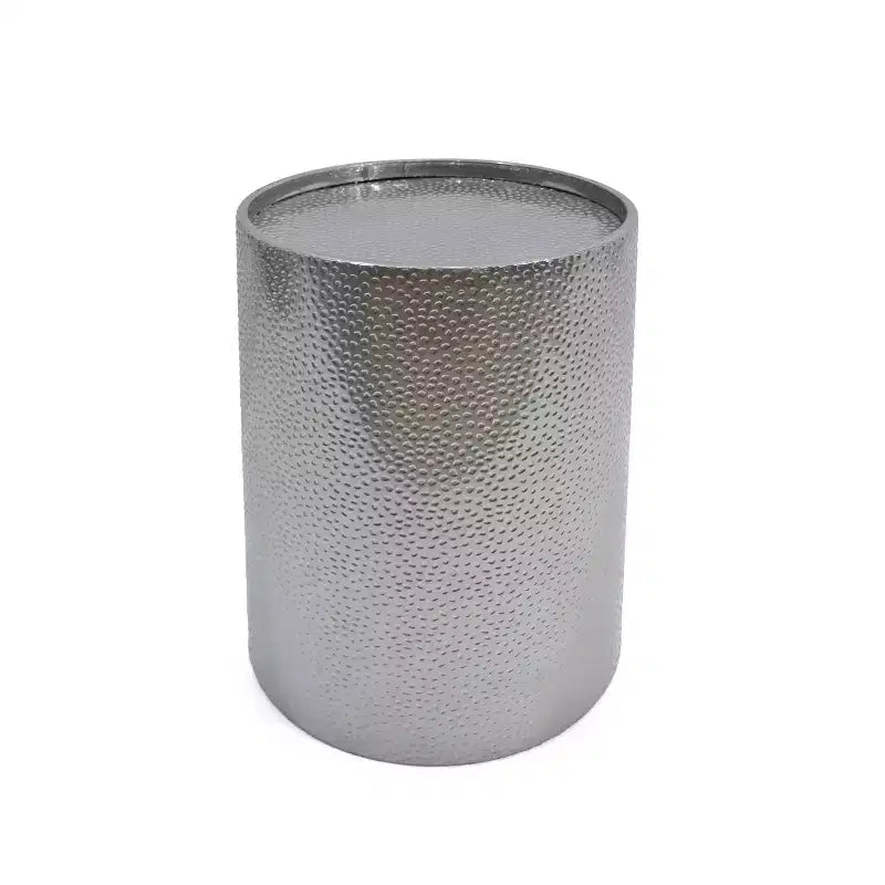 Table d'appoint cylindrique en fer martelé Elsmere de GDFStudio (lot de 2)