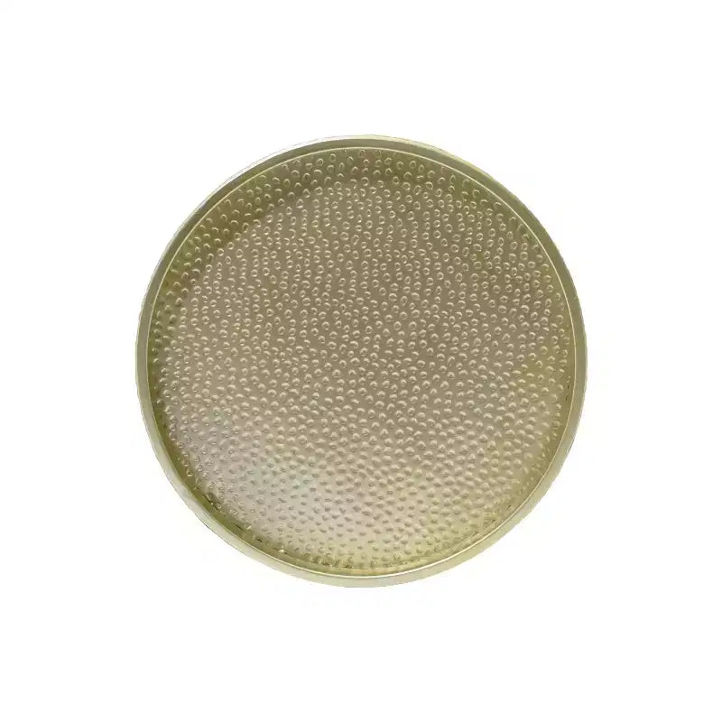 Table d'appoint cylindrique en fer martelé Elsmere de GDFStudio (lot de 2)
