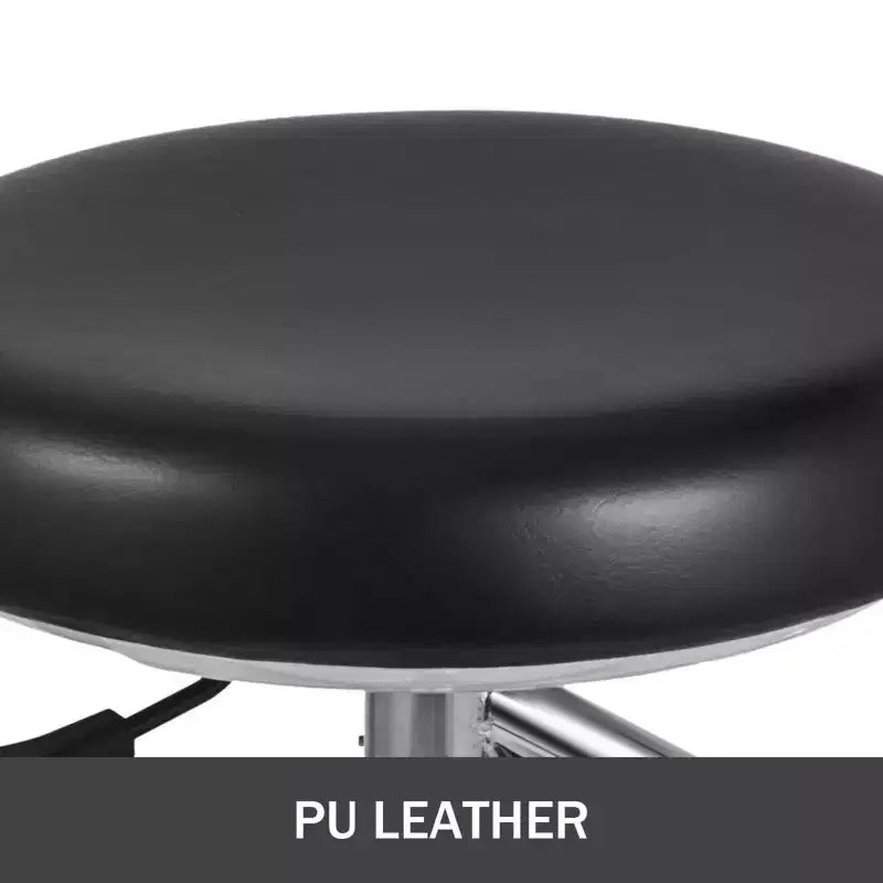 VEVOR Medical Dental Stool Dentist Chair with 360 Degree Rotation Armrest PU Leather Assistant Stool Chair Height Adjustable Doctor Chair, Black