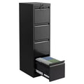 Metal File Cabinet with Lock - 4-Drawer Vertical Locking Storage for Letter/Legal/A4 Files, Office Organizer