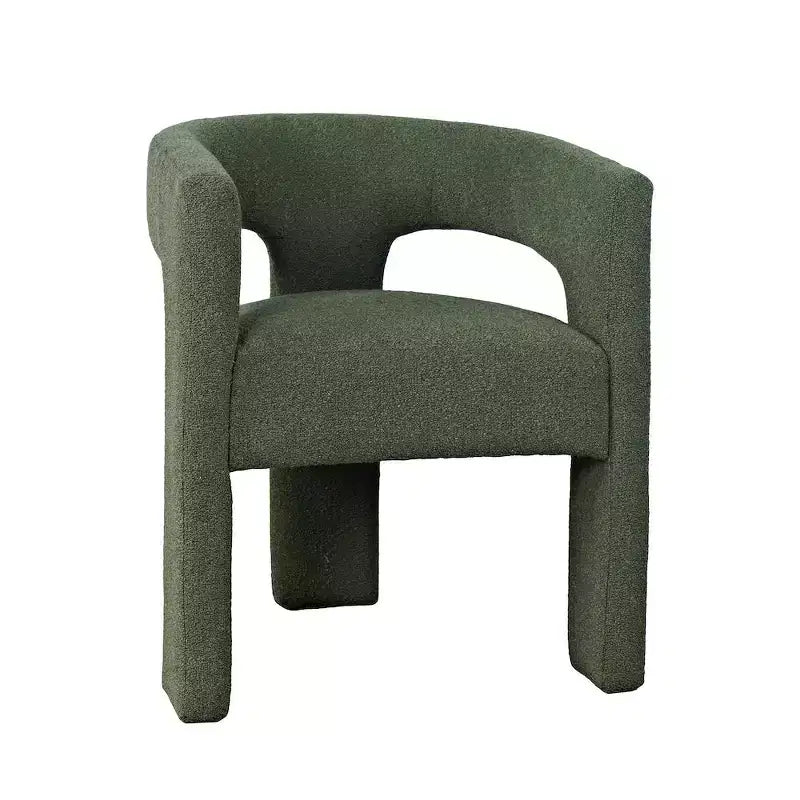 Jofran,Sven Modern Contemporary Upholstered Three-Leg Curved Back Dining Chair