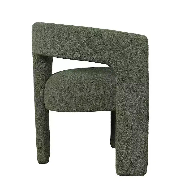 Jofran,Sven Modern Contemporary Upholstered Three-Leg Curved Back Dining Chair