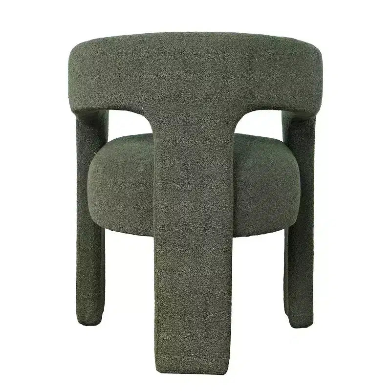 Jofran,Sven Modern Contemporary Upholstered Three-Leg Curved Back Dining Chair