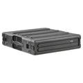 SKB 2U Roto Rack Case - Durable Polyethylene Gear Protector, Stackable, Waterproof with Twist Latches & Rubber Feet for Musicians, Black