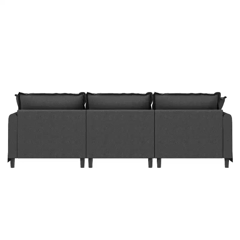 Module de canapé 3 places en chenille 94x35 pour sectionnel modulable, canapé nuage avec assise large et coussins décoratifs