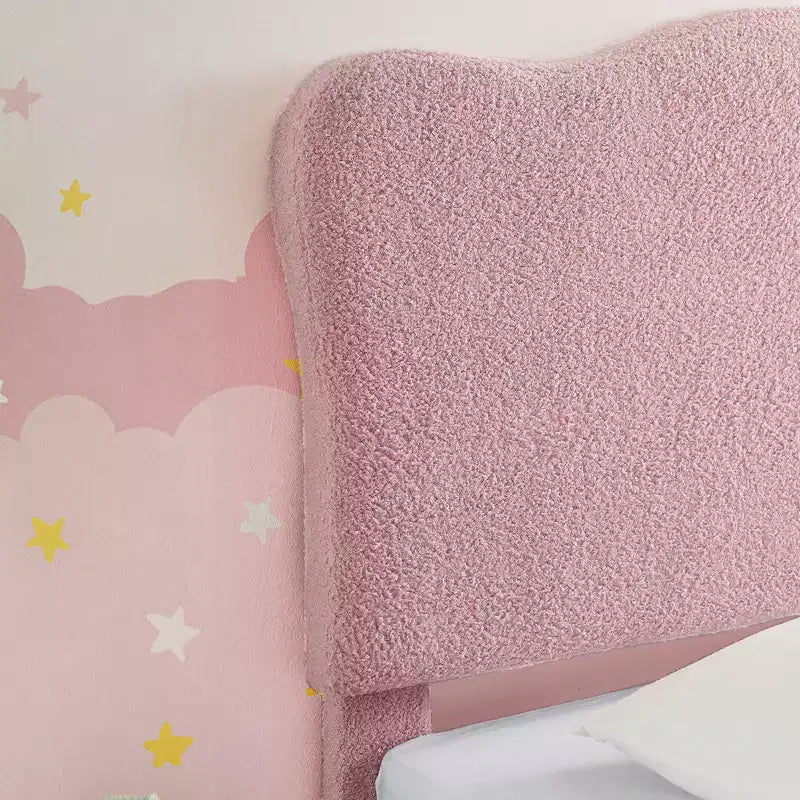 Cadre de lit plateforme rembourré avec tête de lit réglable, support de lattes en bois solides, mobilier de lit moderne pour enfants, aucun sommier tapissier requis