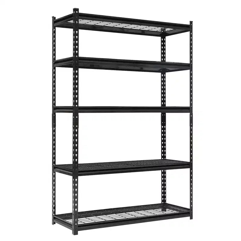 2200LBS Storage Shelves, Wire Shelving Unit, 5 Tier Heavy Duty Garage Shelving, Adjustable Metal Shelves for Pantry Closet Warehouse Basement