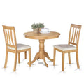 HomeStock Belmont Kitchen Table Set - Table And 2 Dining Chairs, Oak