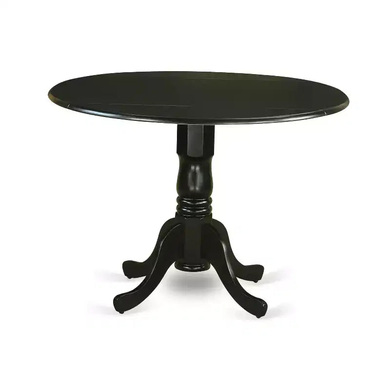 HomeStock Belmont Kitchen Table Set-Dining Table And 2 Microfiber Kitchen Chairs, Black