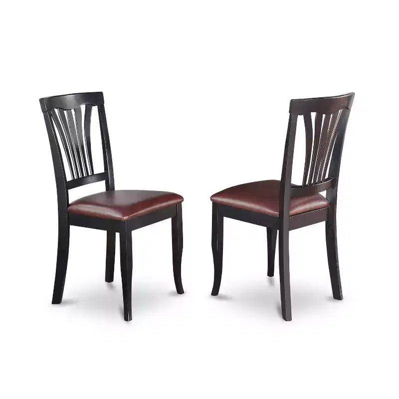 HomeStock Belmont Dinette Set-Dining Table And Kitchen Dining Chairs, Black