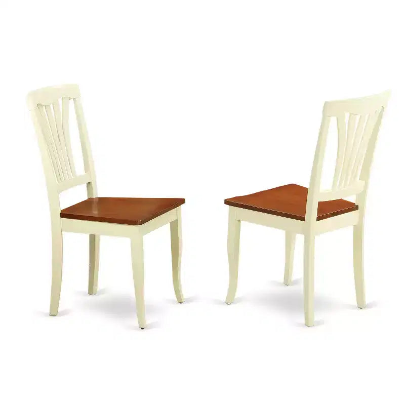 HomeStock Belmont Dining Room Set-Dining Table And Dining Chairs, White