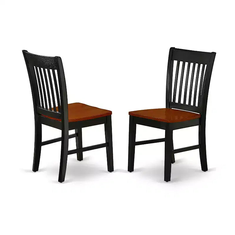 HomeStock Belmont 3Pc Rounded 42 Dining Room Table With Two 9-Inch Drop Leaves And A Pair Of Wood Seat Chairs