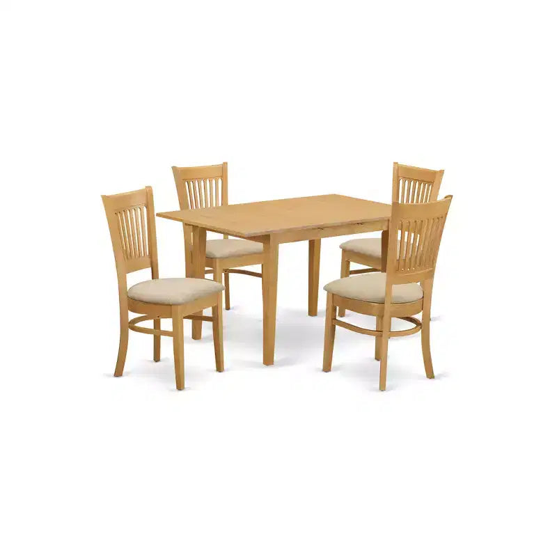 HomeStock Belmont Dining Room Set - Small Dining Table And Dinette Chairs
