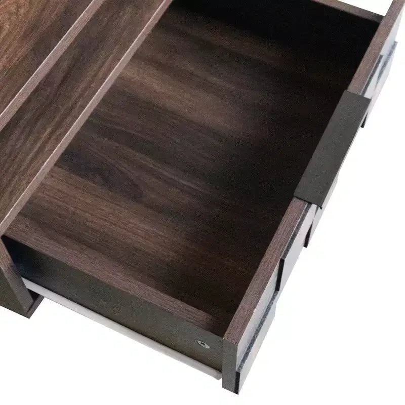 TV Stand for TVs up to 85, Mid Century Modern TV Console Media Console Entertainment Center with Storage Cabinets & Drawer, Walnut - ModernLuxe
