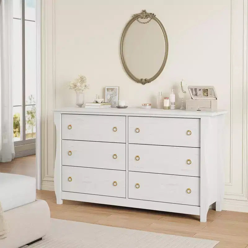 Commode à 6 ou 7 tiroirs, large de 47,2/54 po, pour chambre à coucher, meuble de rangement autonome en bois, organisateur de placard pour salon et entrée