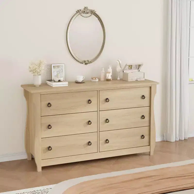 Commode à 6 ou 7 tiroirs, large de 47,2/54 po, pour chambre à coucher, meuble de rangement autonome en bois, organisateur de placard pour salon et entrée