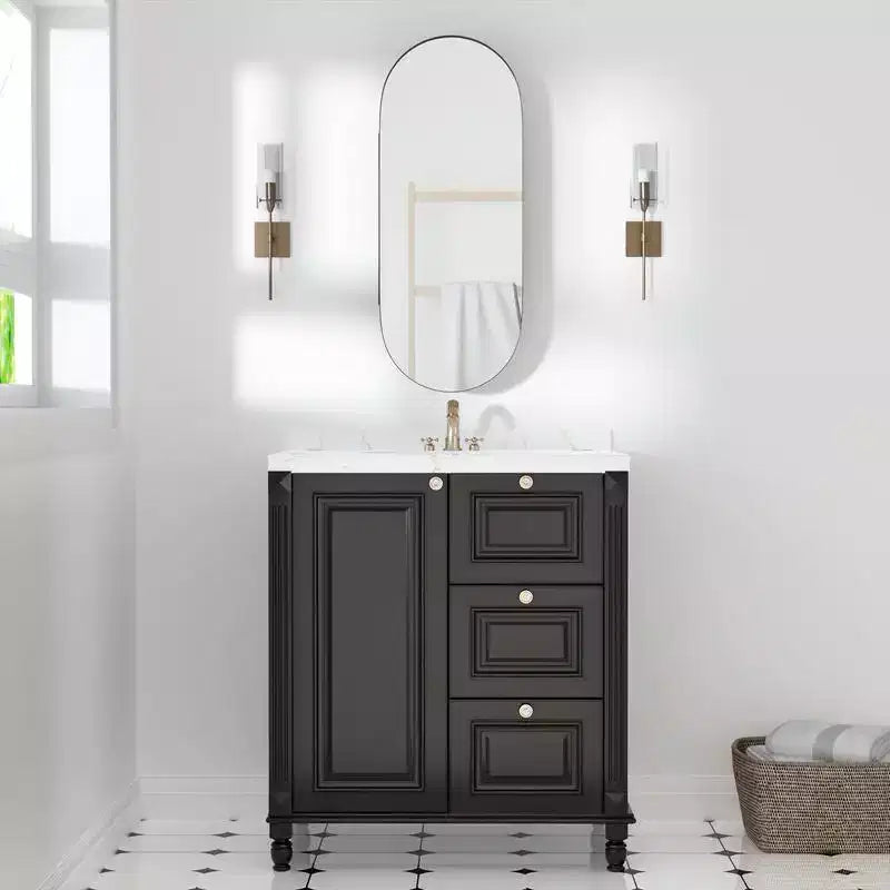 PexFix 32 x 16 Oval Bathroom Cabinet with Mirror Stainless Steel Frame and 2 Adjustable Shelves Wall Medicine Cabinets Mirrors Recessed Gold