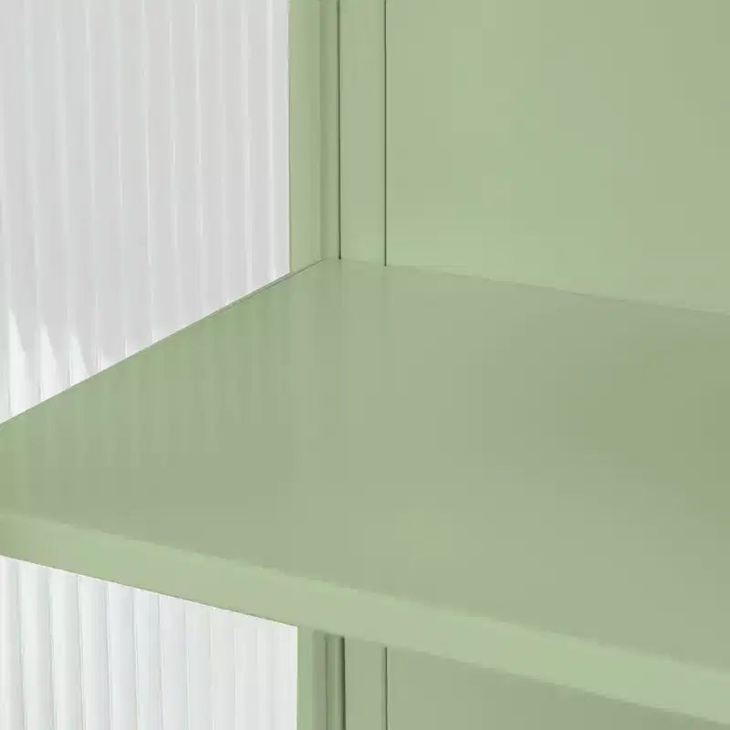 Okak Modern 2-door Wall Cabinet with Featuring 2-tier Storage & Open Shelf, Towel Rack for Entryway/Dining Room/Living Room/Kitchen
